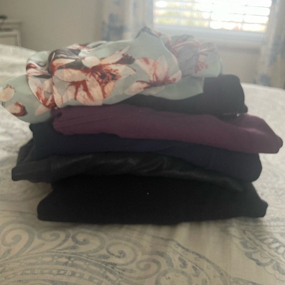 Spanx maternity faux leather leggings bundle